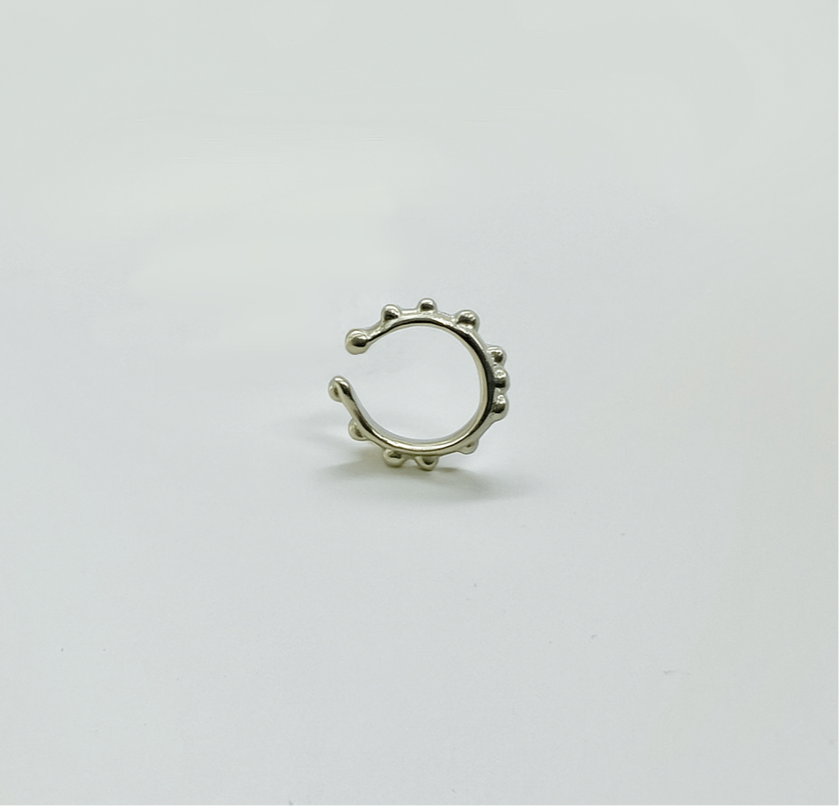Journey silver ear cuffs