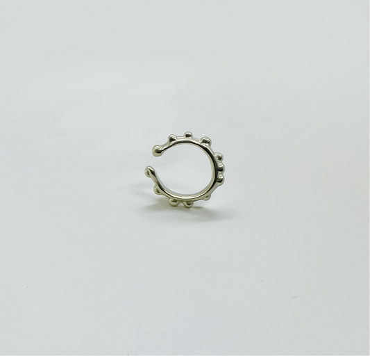 Journey silver ear cuffs