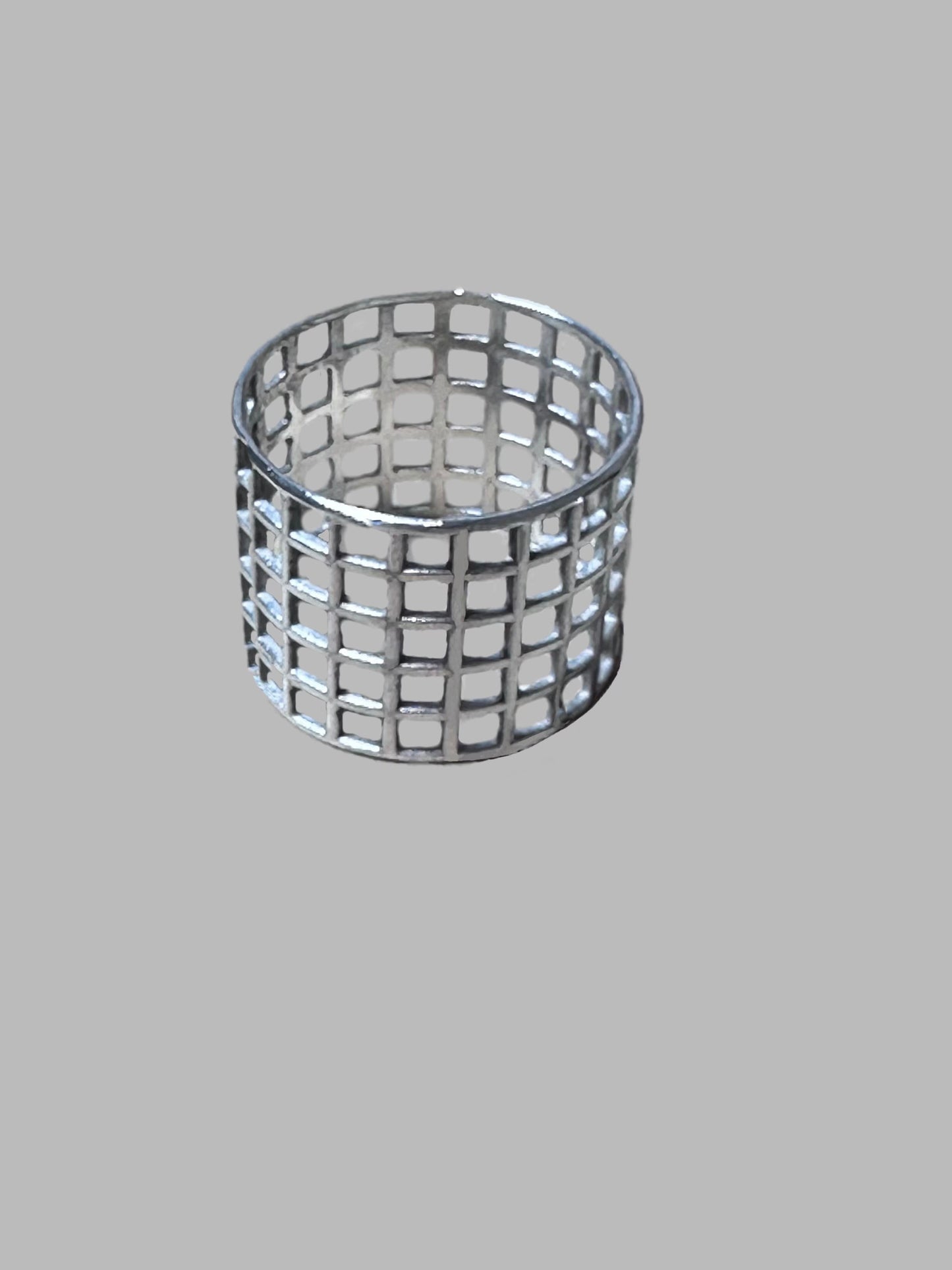 Silver Mesh band ring